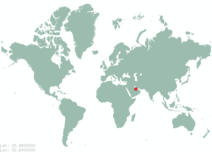Jusayrah in world map
